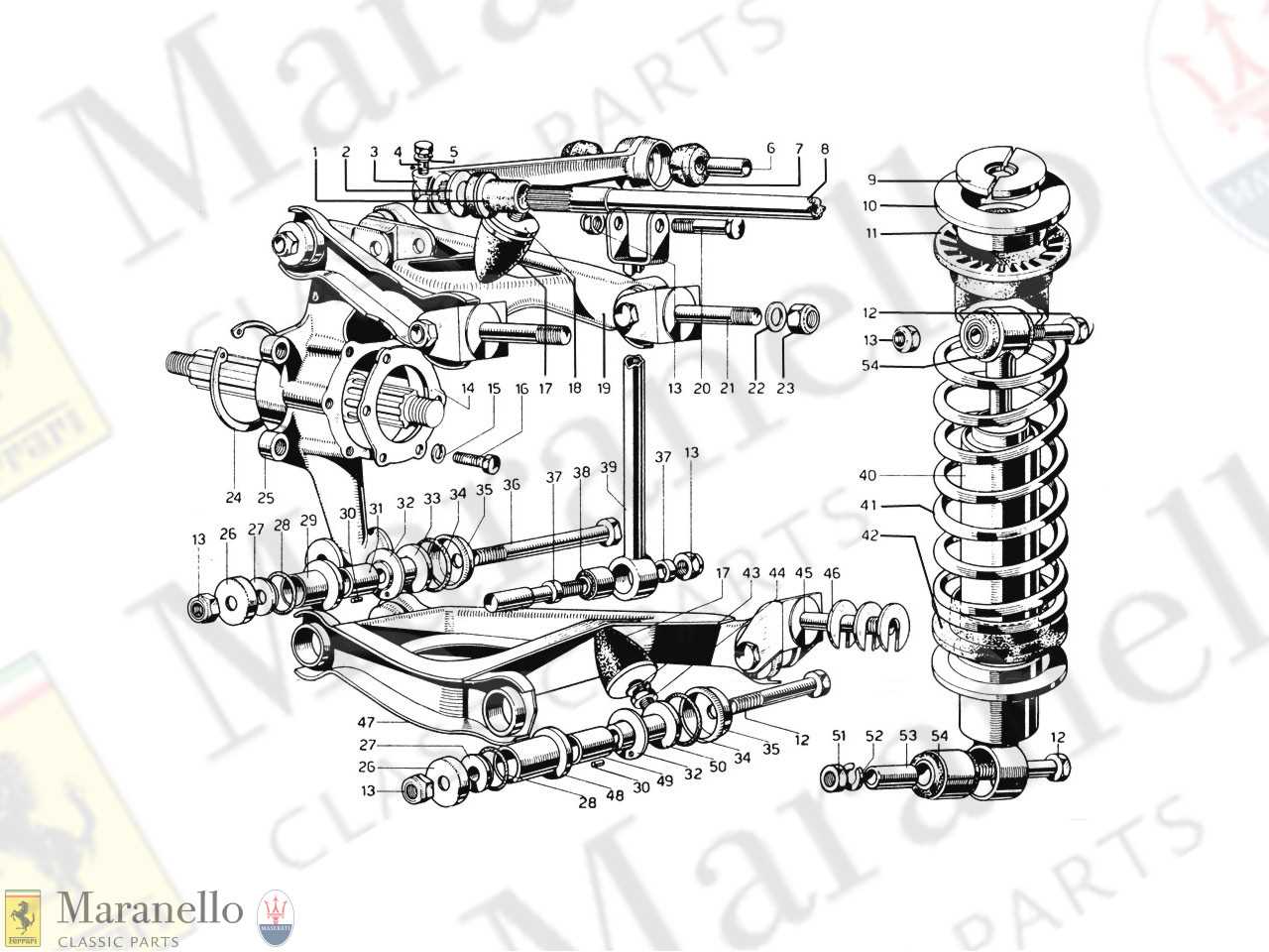 rear suspension parts diagram