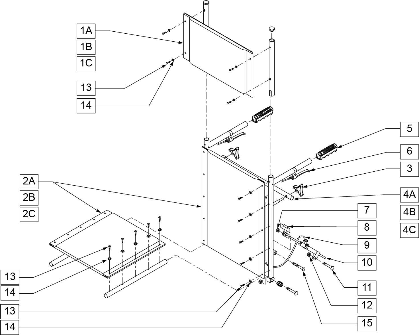 recliner chair parts diagram