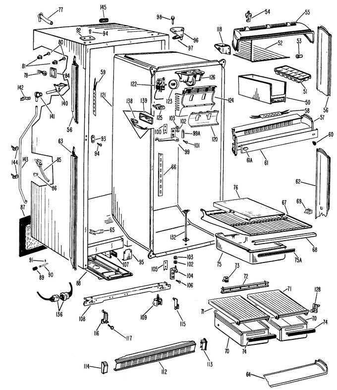 refrigerator parts diagram