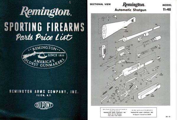 remington 11 48 parts diagram