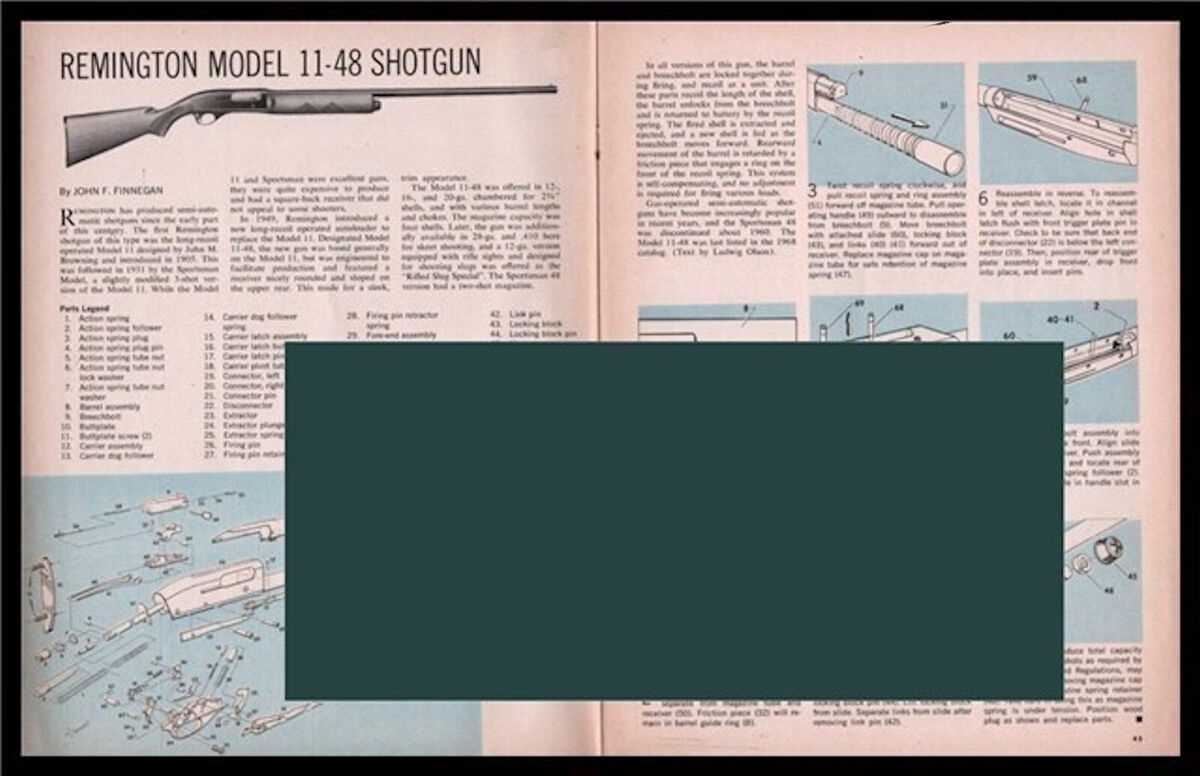 remington 11 48 parts diagram