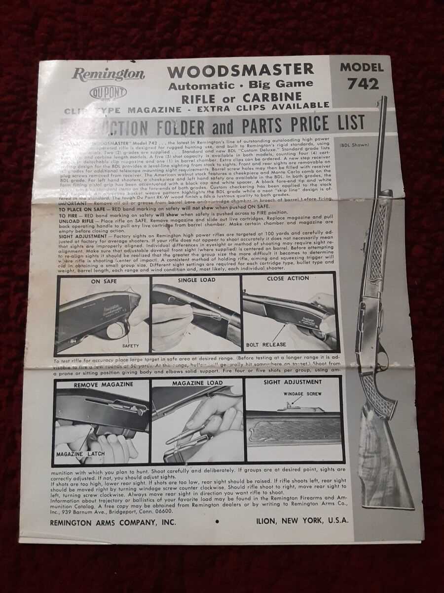 remington 742 parts diagram