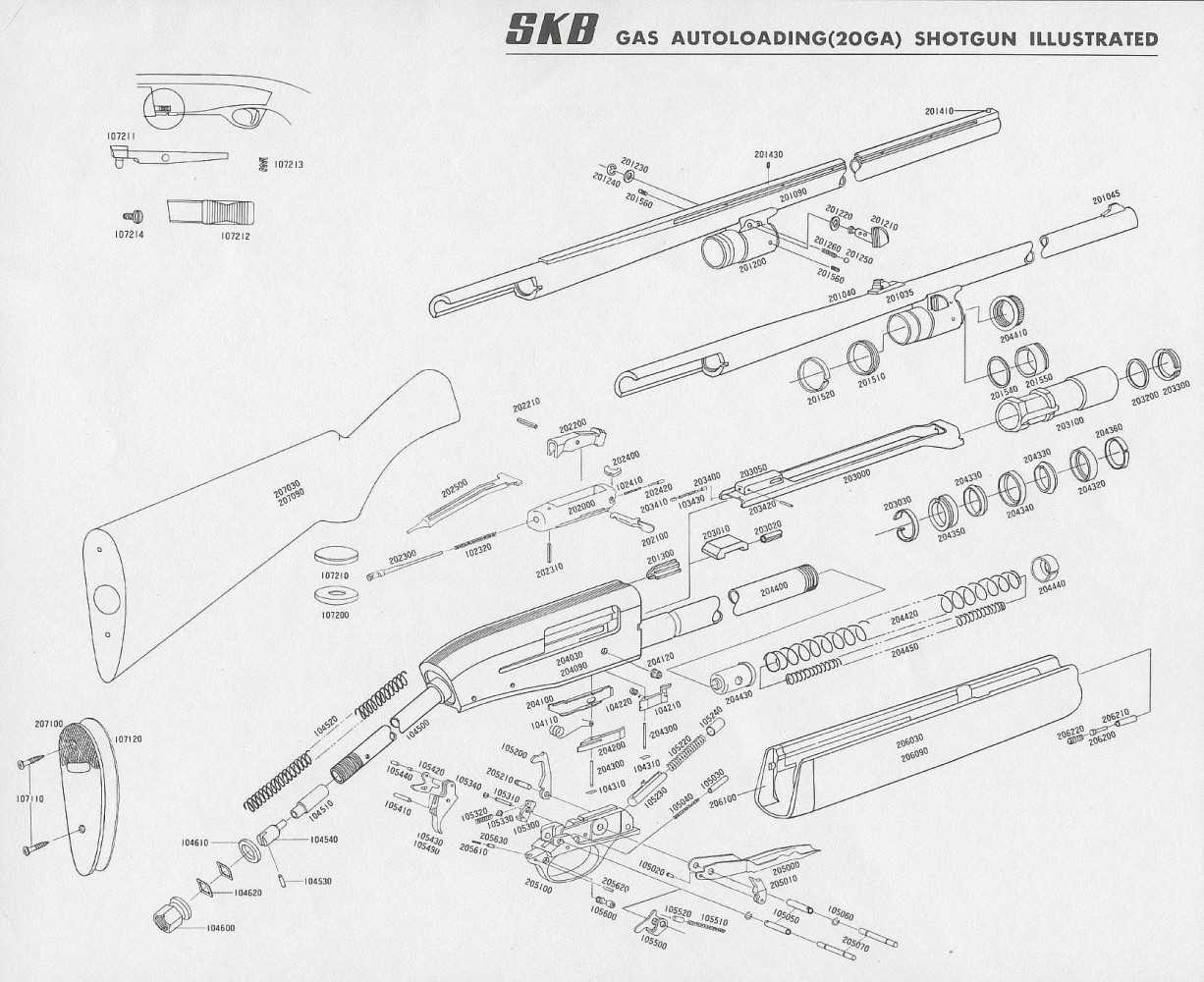 remington 870 diagram parts