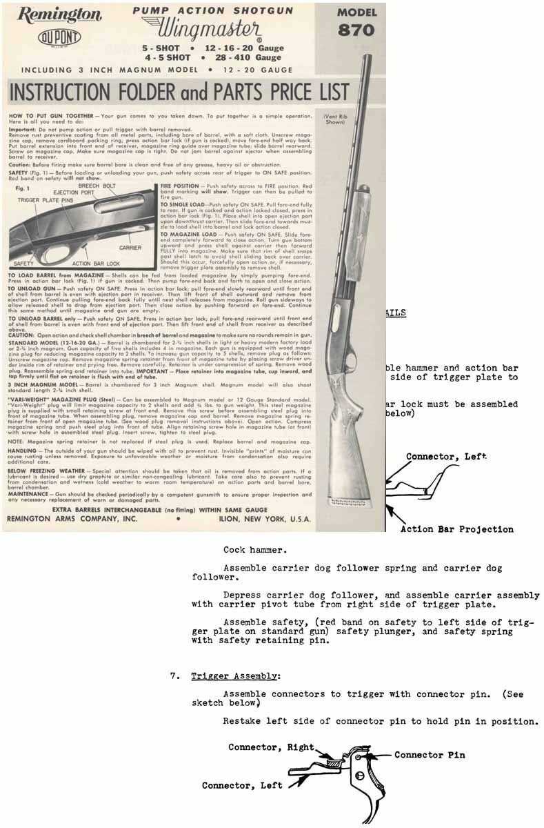 remington 870 express magnum parts diagram