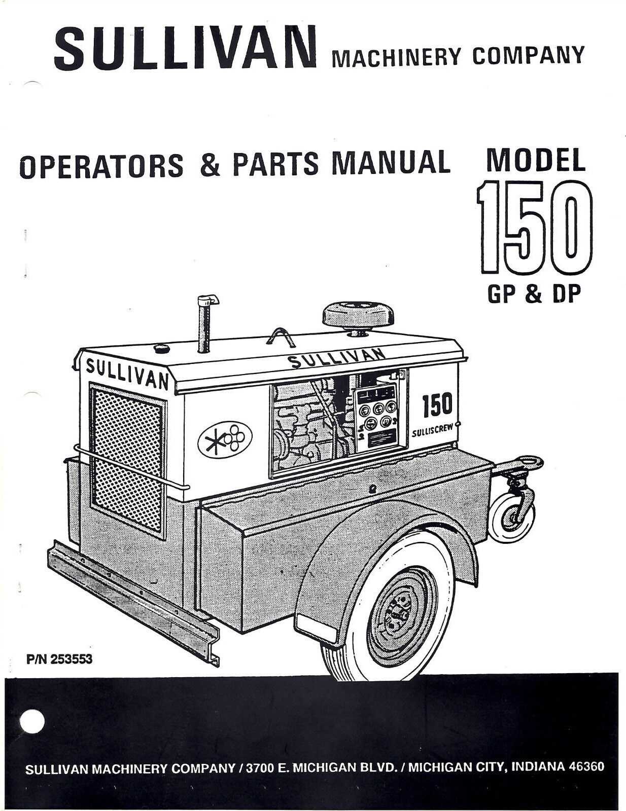 sullair compressor parts diagram