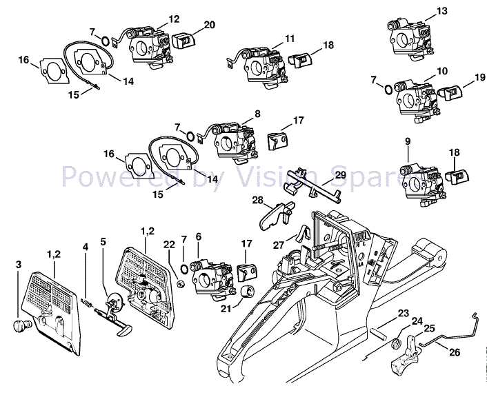 stihl ms260 pro chainsaw parts diagram