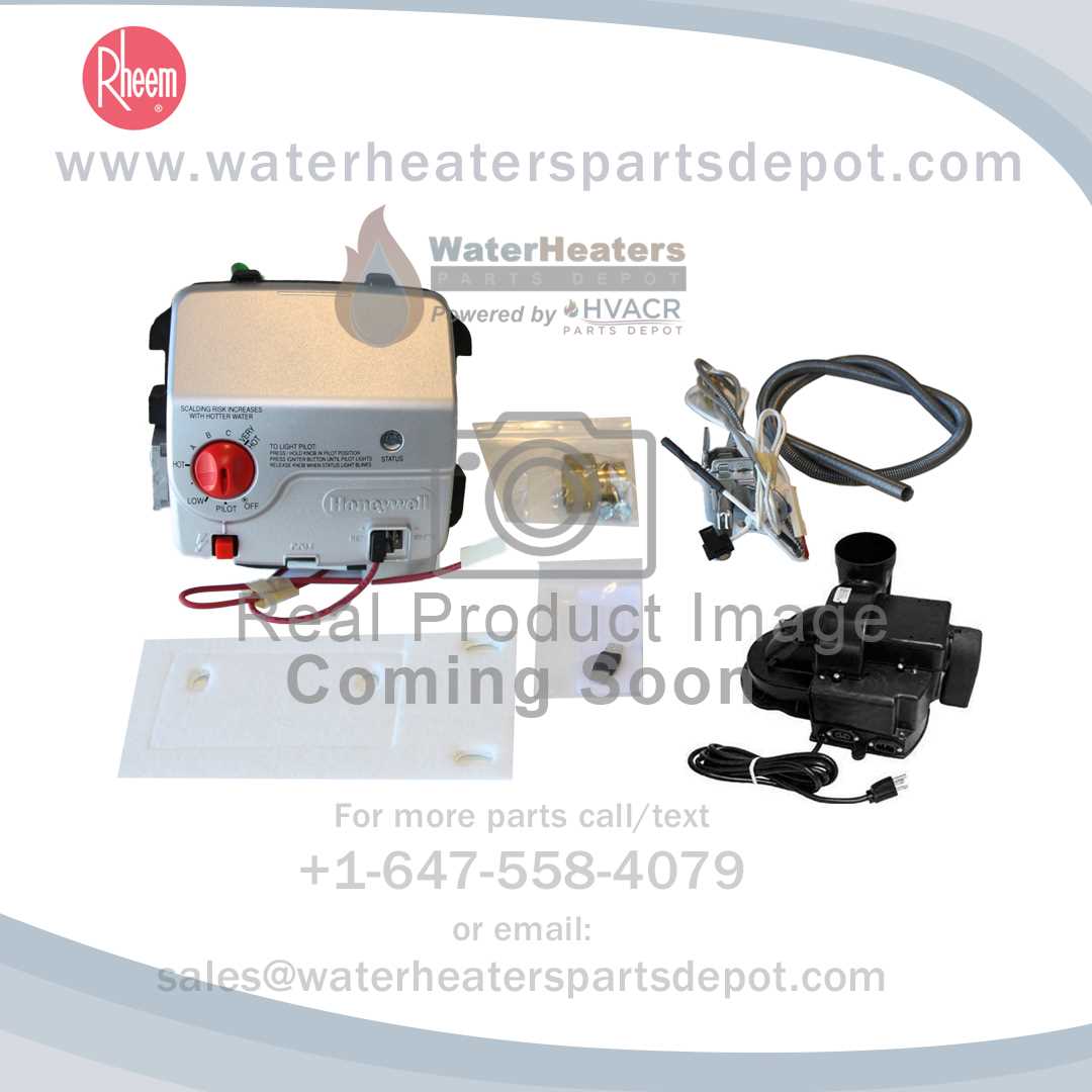 rheem water heater parts diagram