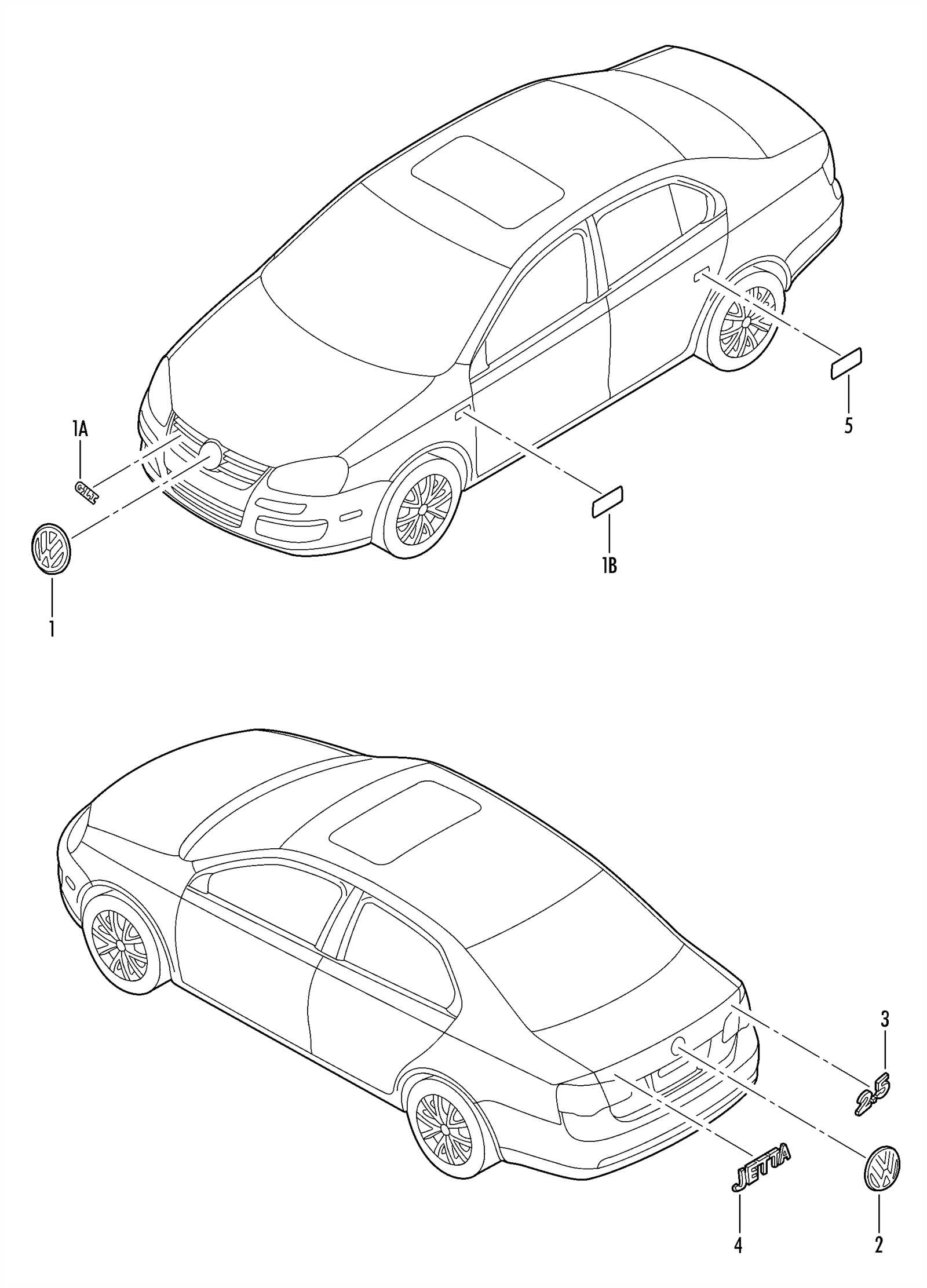 volkswagen jetta body parts diagram