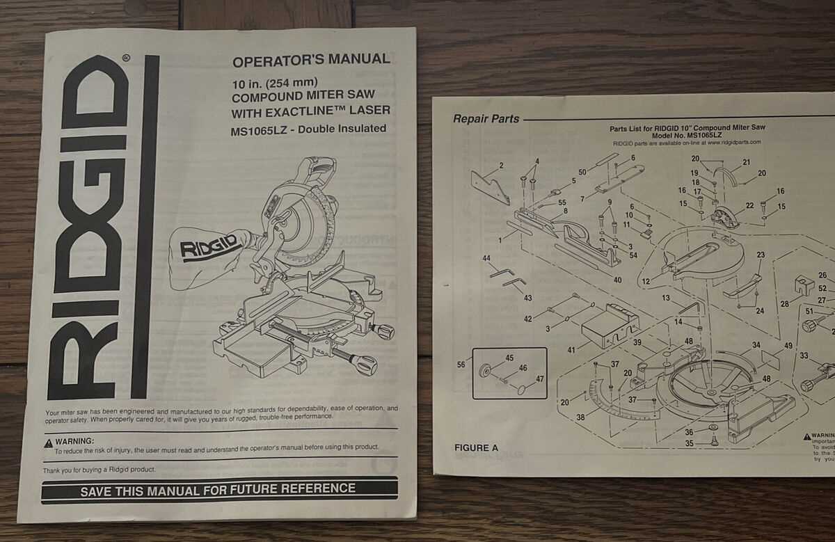 ridgid chop saw parts diagram