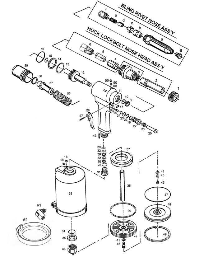 rivet gun parts diagram