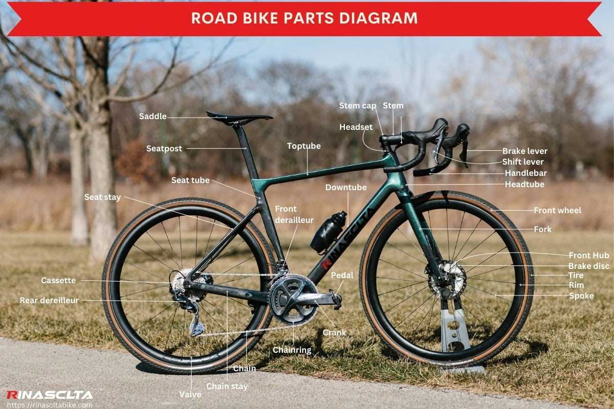 road bicycle parts diagram