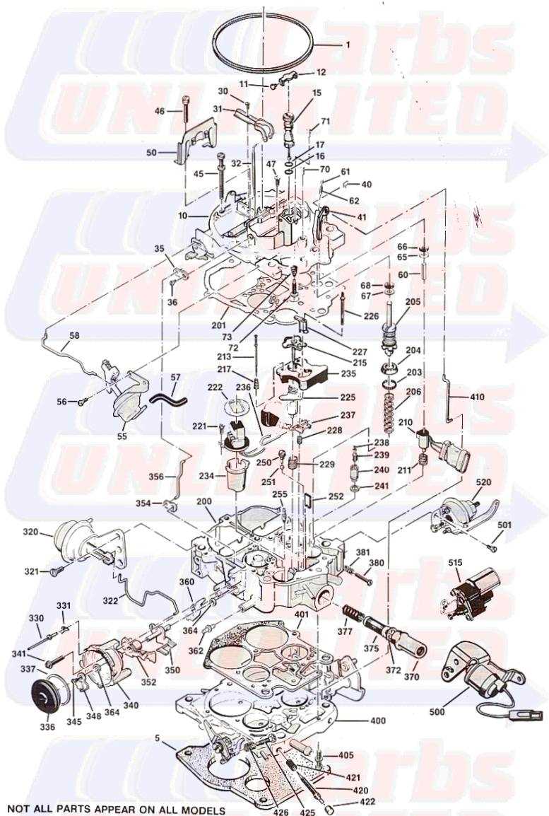 rochester carburetor parts diagram