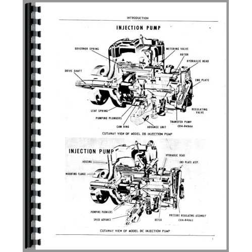 roosa master injection pump parts diagram