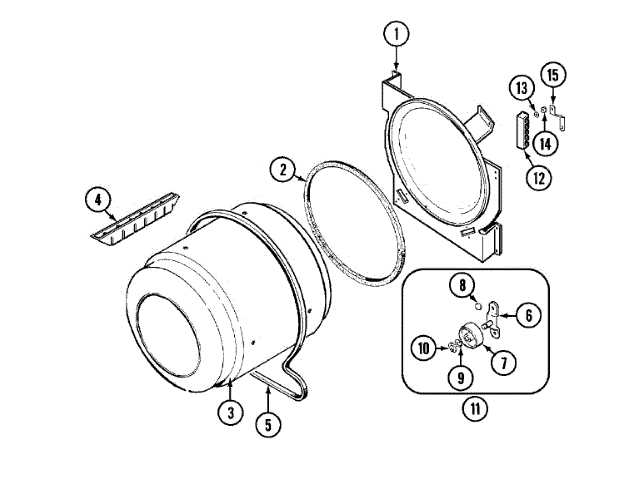 roper dryer parts diagram