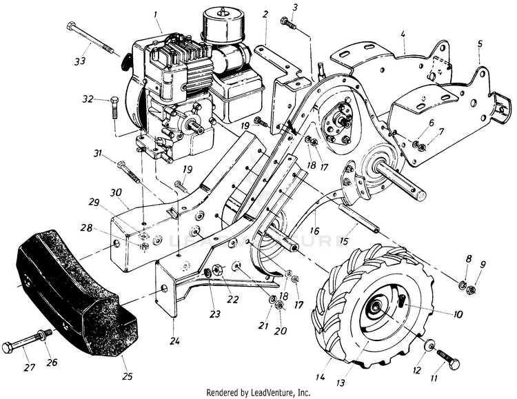 roper tiller parts diagram