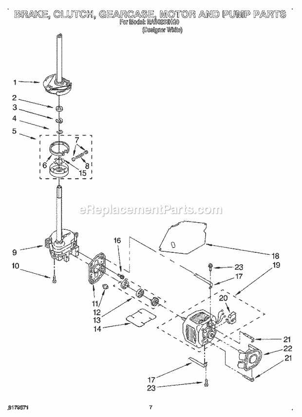 roper washer parts diagram