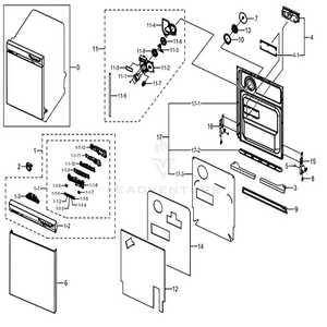 samsung dishwasher dw80n3030us parts diagram