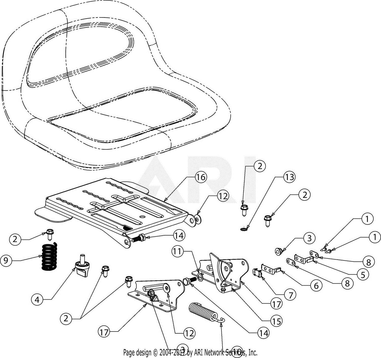 troy bilt riding lawn mower parts diagram