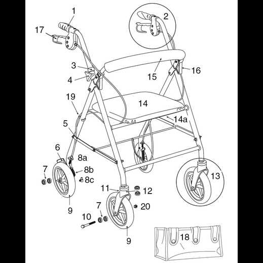 walker parts diagram