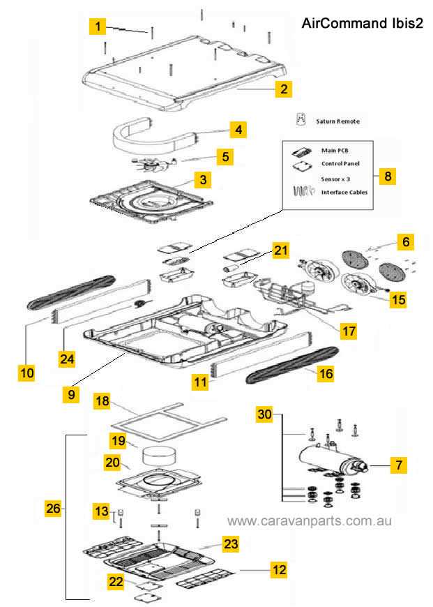 rv air conditioner parts diagram