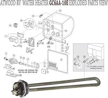 rv water heater parts diagram