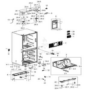 samsung french door refrigerator parts diagram