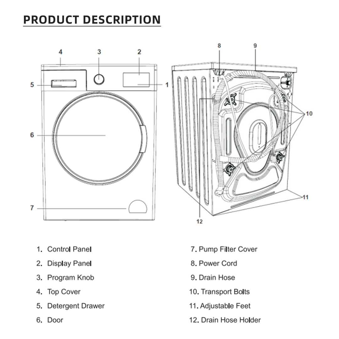 samsung front load washer parts diagram