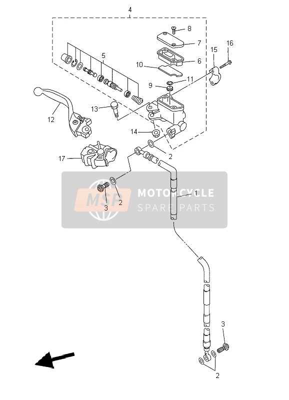 yamaha yz250f parts diagram