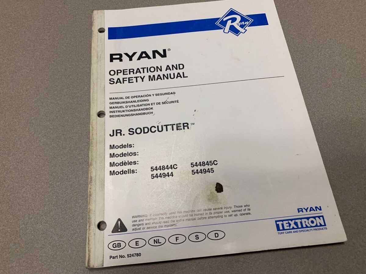 ryan sod cutter parts diagram