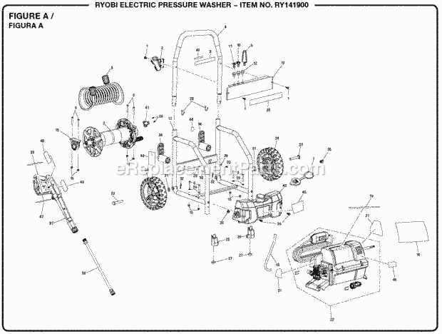 ryobi 1700 psi pressure washer parts diagram