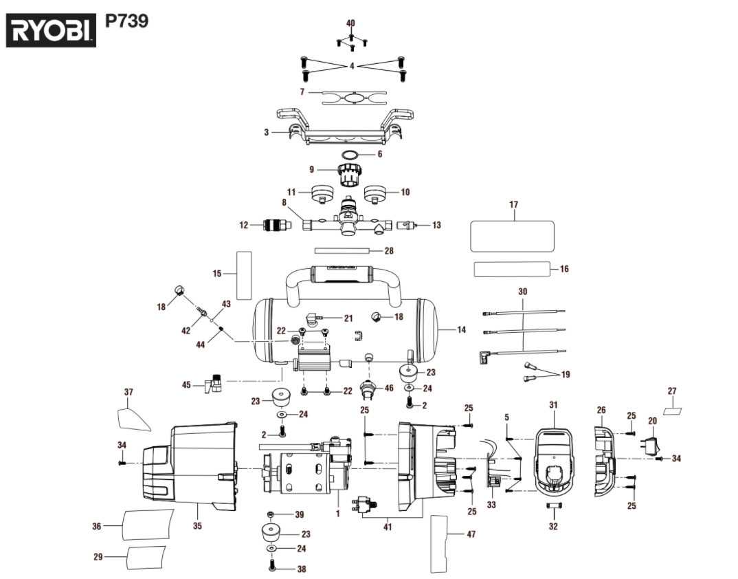 ryobi airstrike parts diagram