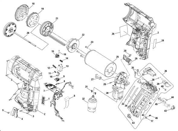 ryobi airstrike parts diagram