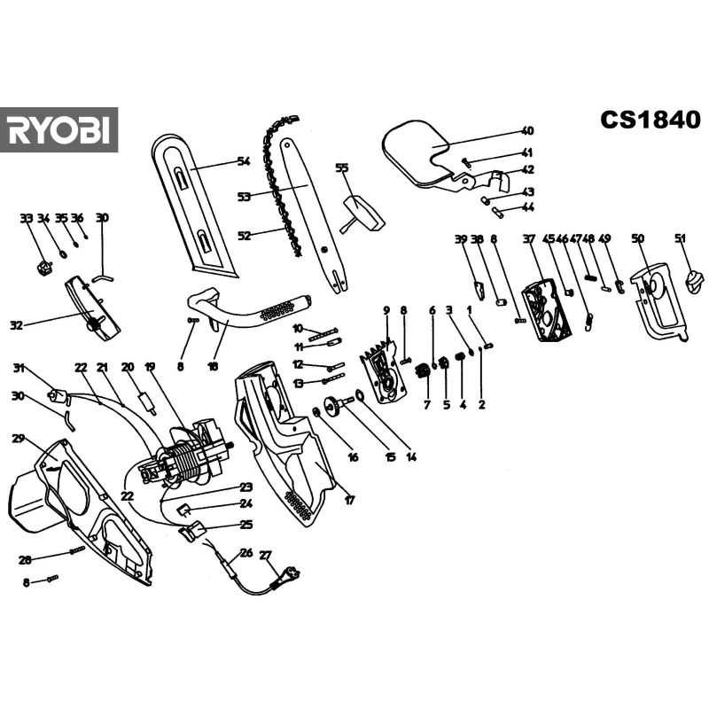 ryobi c4618 parts diagram