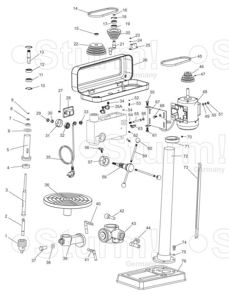 ryobi drill press parts diagram