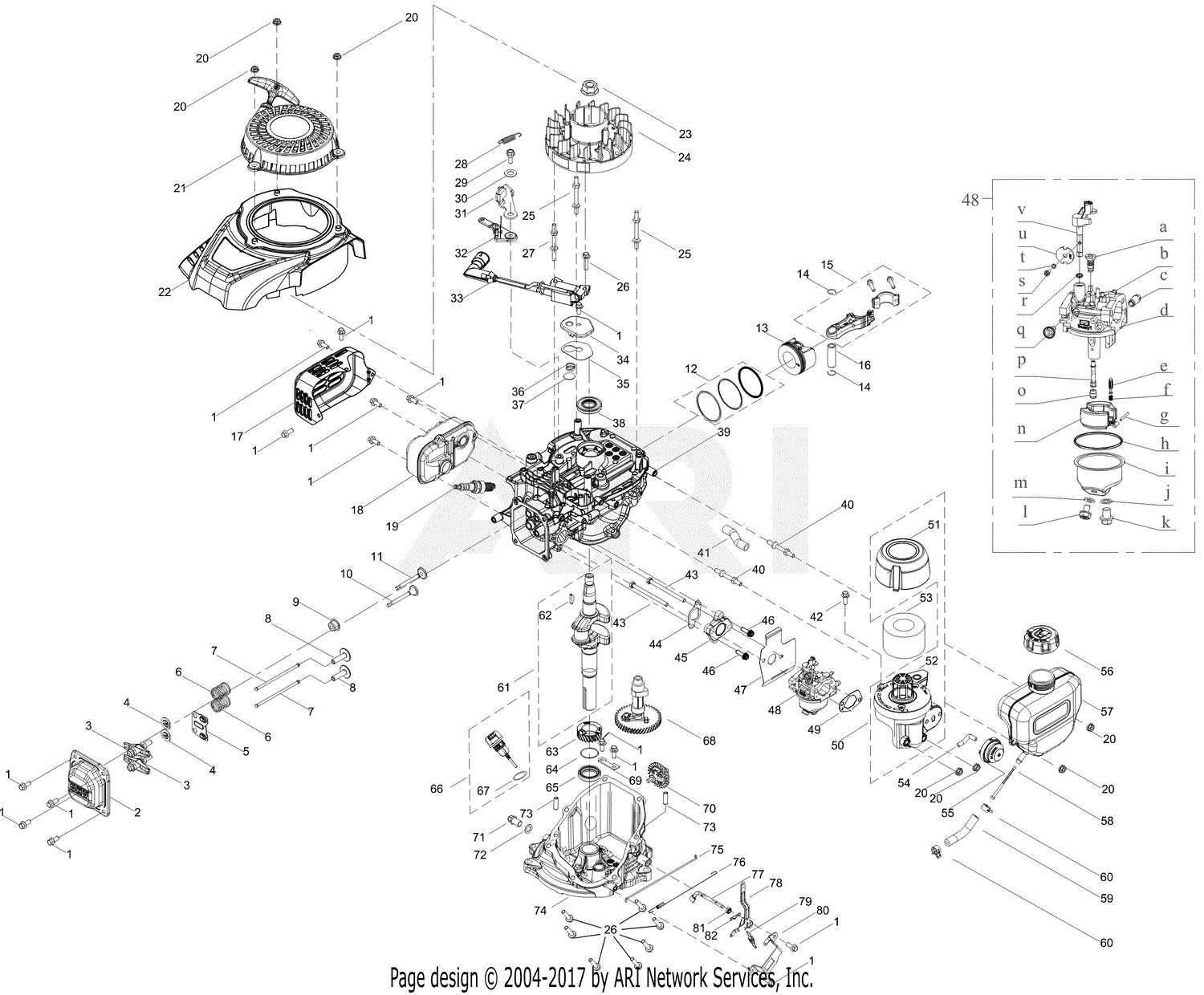 ryobi lawn mower parts diagram