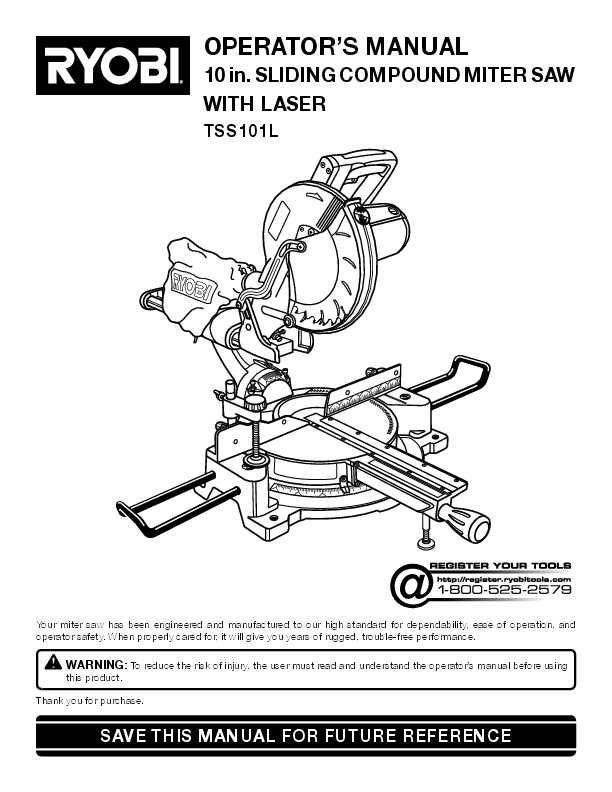 ryobi mitre saw parts diagram