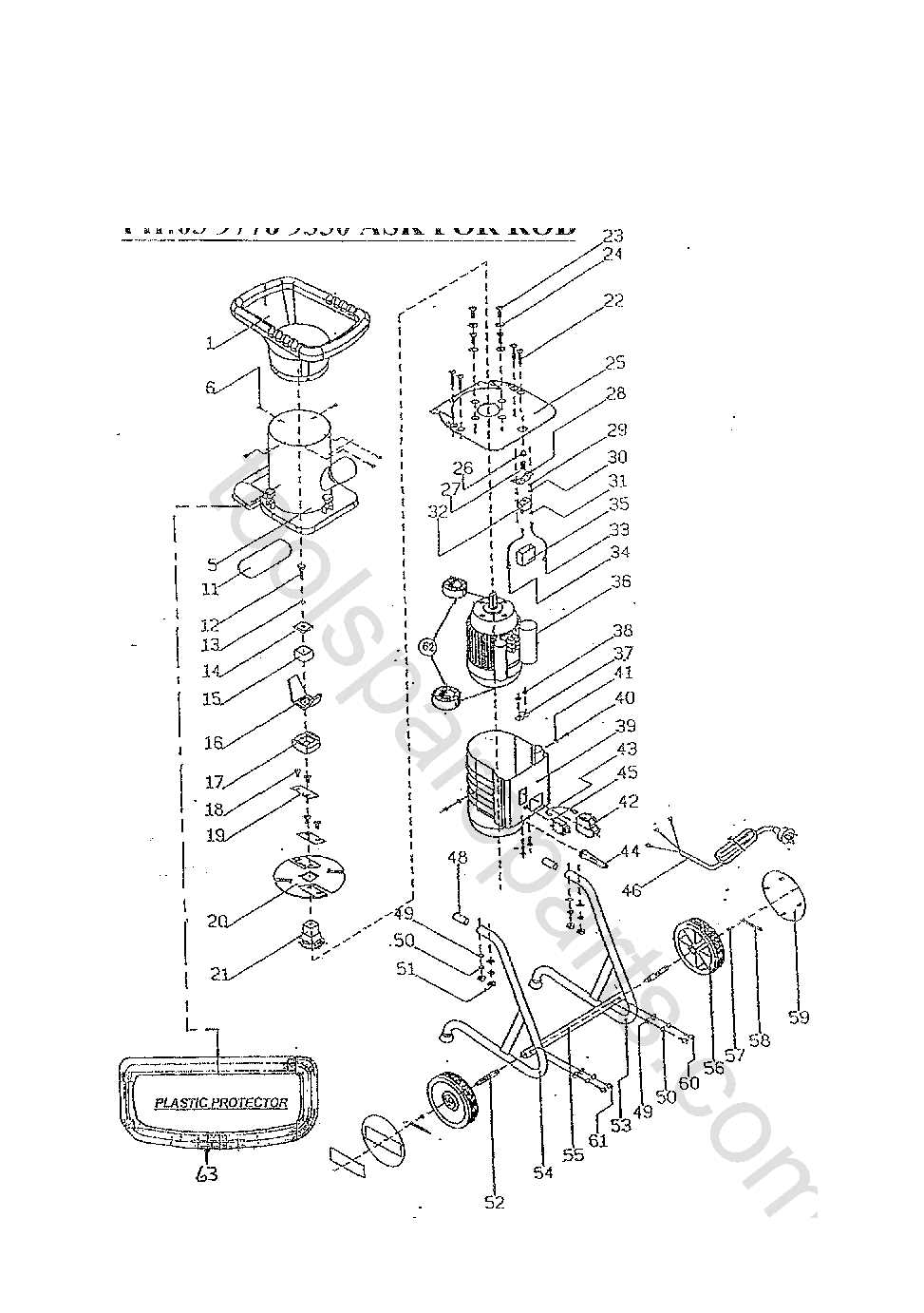 ryobi mower parts diagram