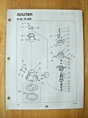 ryobi router parts diagram