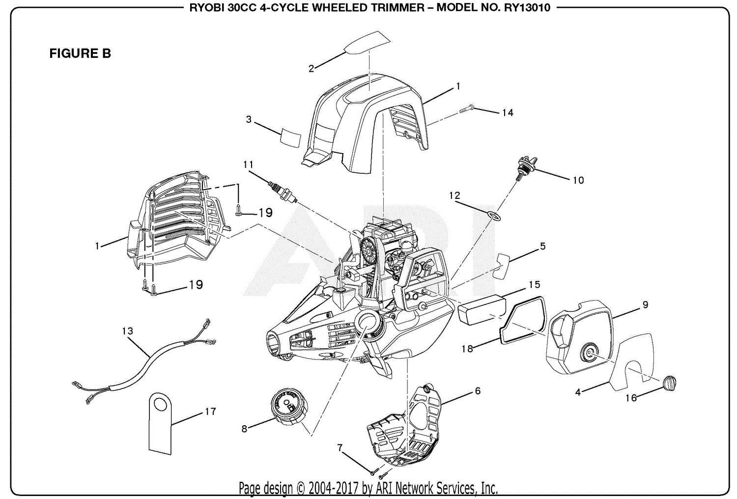 ryobi s430 parts diagram