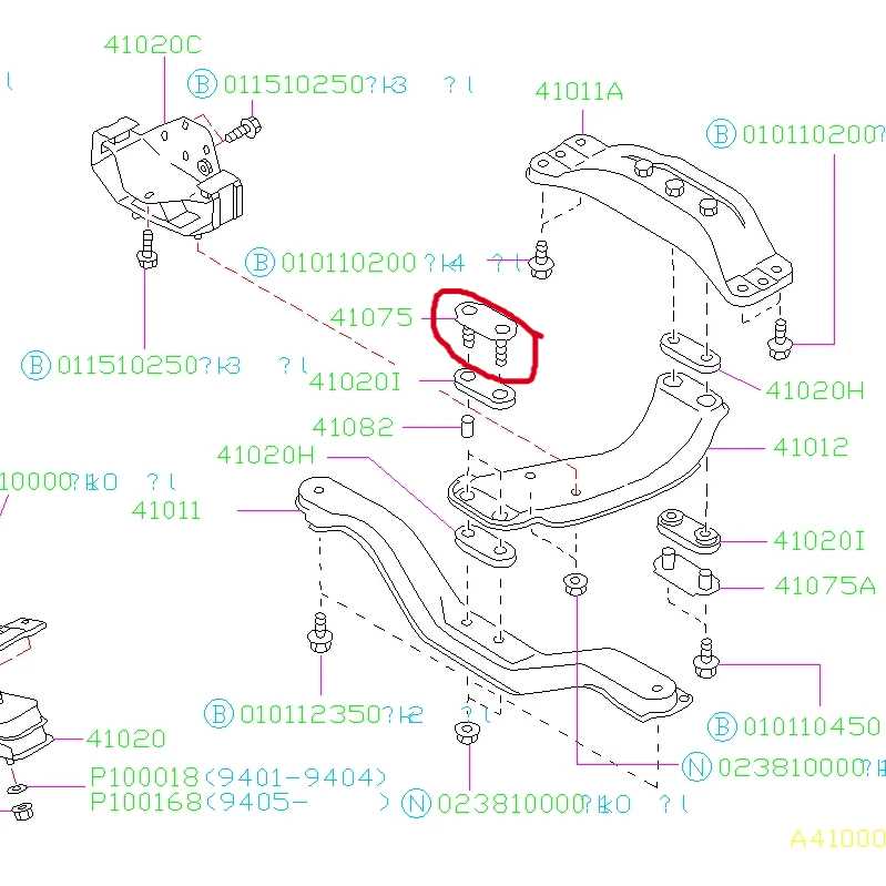 subaru transmission parts diagram