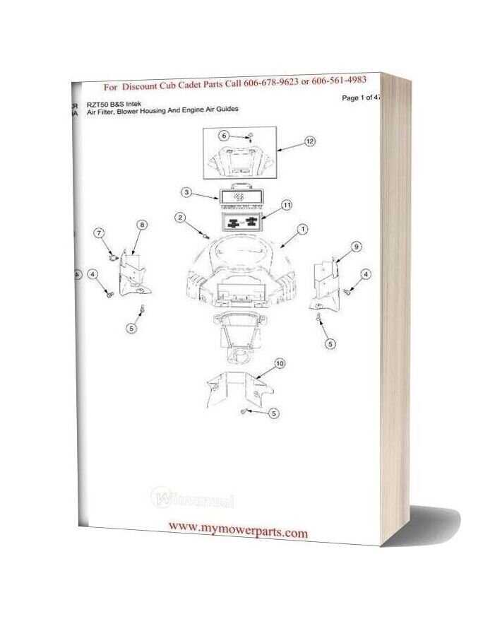 rzt 50 cub cadet parts diagram