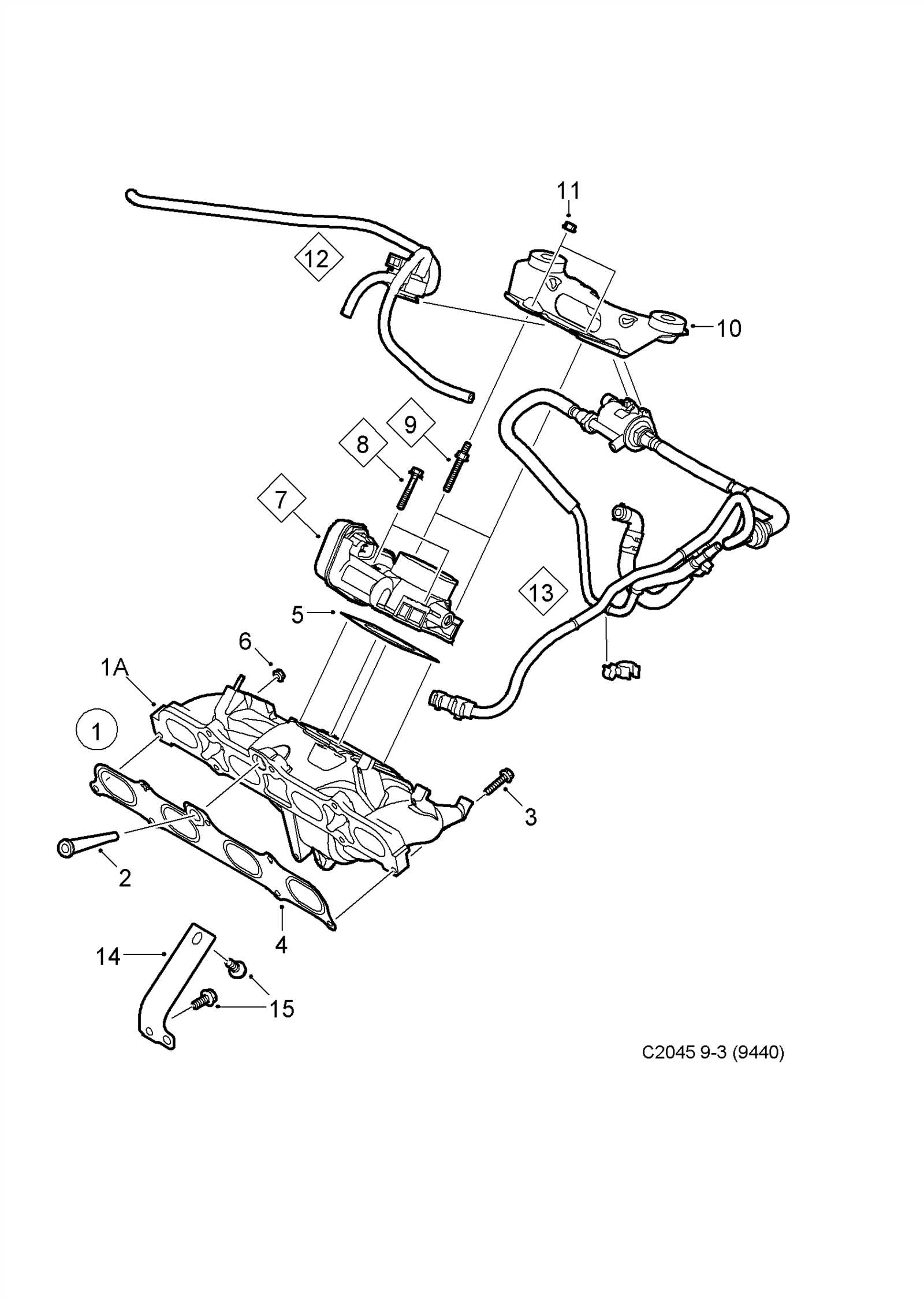 saab 9 3 parts diagram