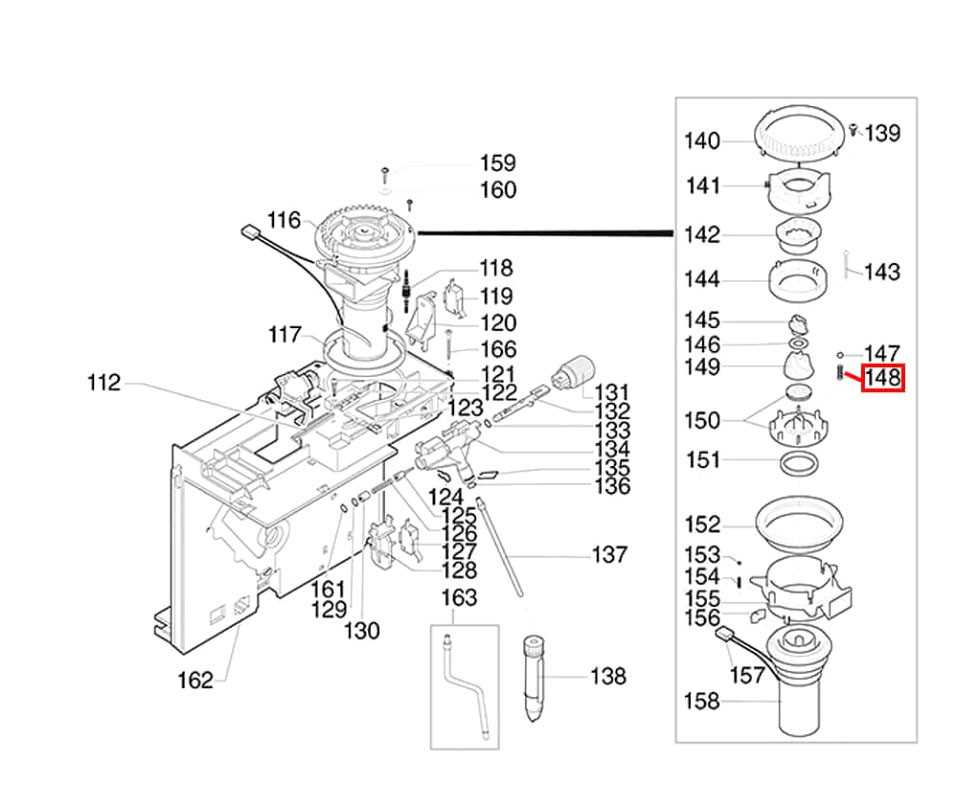 saeco magic comfort plus parts diagram