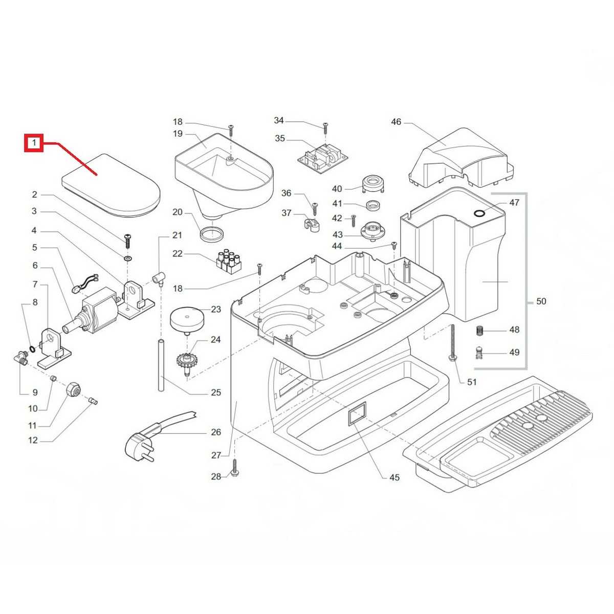 saeco via venezia parts diagram