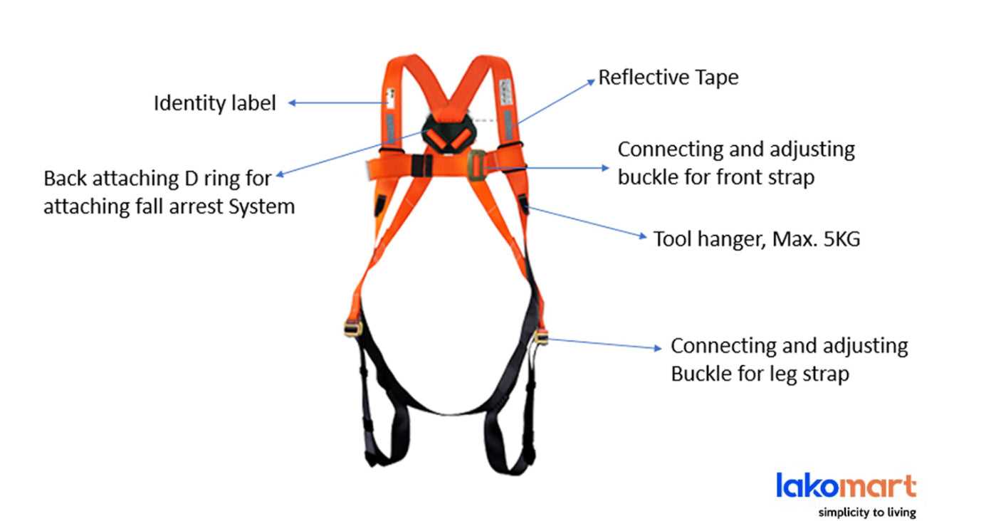 safety harness parts diagram