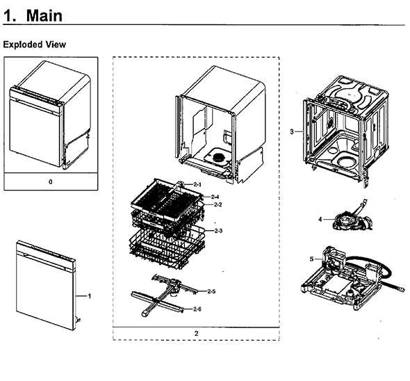 samsung dishwasher parts diagram