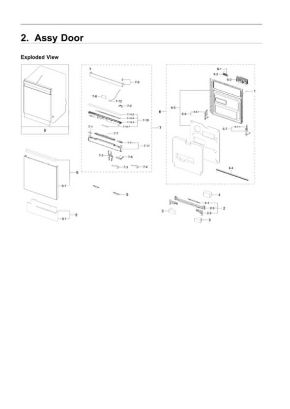 samsung dw80r9950 parts diagram