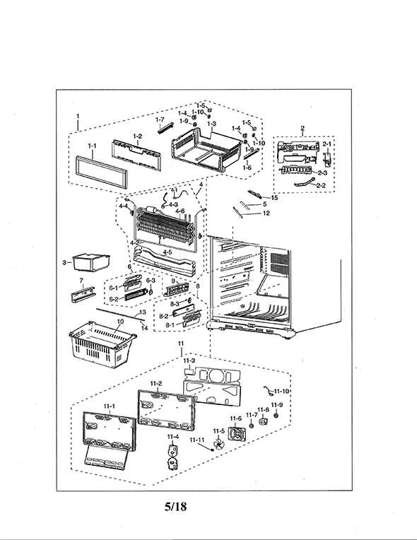 samsung french door refrigerator parts diagram