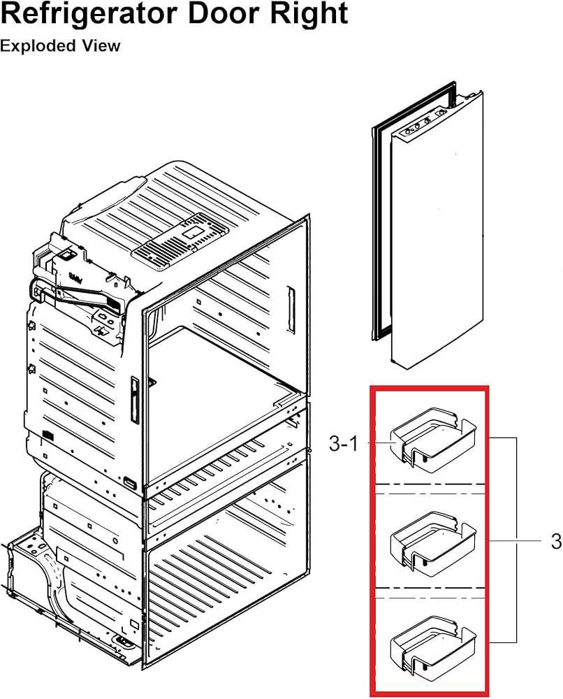 samsung refrigerator door parts diagram