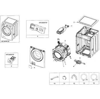 samsung vrt steam washer parts diagram